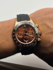 Seiko Daytona rose gold-Chocolat