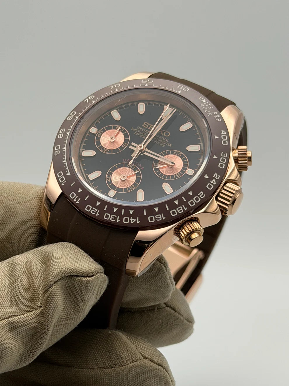 seiko caramel mocha brown dial