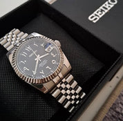 Seiko Black Arabic Dial