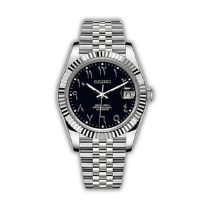 Seiko Black Arabic Dial